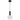 Aosta 15cm Single Pendant Black with Frosted Glass