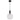 Aosta 20cm Single Pendant Black with Frosted Glass