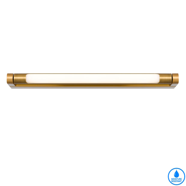 Arvin 40 Vanity Wall Light 8w LED 3CCT IP44 Antique Gold