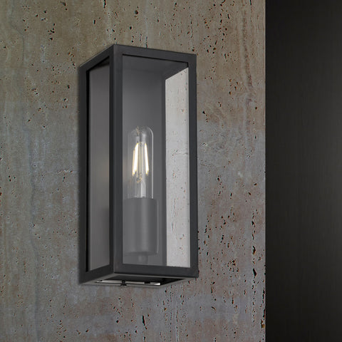 Arzano 25 IP44 Exterior Wall Light Small Black