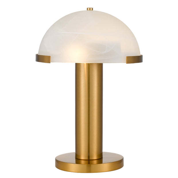 Augustin Table Lamp Antique Gold and Alabaster