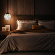 Aurora 20cm Pendant 6w LED 3000K Black/Rainbow Glass