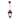 Avignon Chain Pendant Burgandy