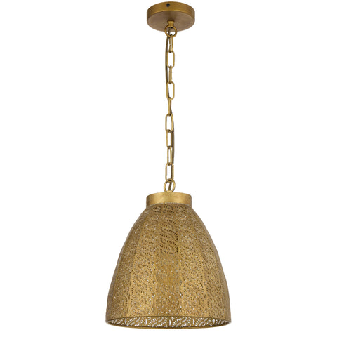 Aydin 28 E27 Pendant Brown Antique Brass