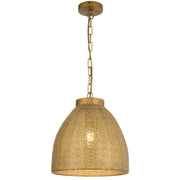 Aydin 35 E27 Pendant Brown Antique Brass