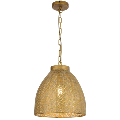 Aydin 35 E27 Pendant Brown Antique Brass