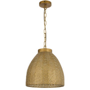 Aydin 35 E27 Pendant Brown Antique Brass