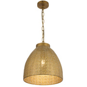 Aydin 35 E27 Pendant Brown Antique Brass