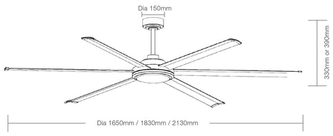 Albatross II 65 DC Smart Ceiling Fan Brushed Nickel