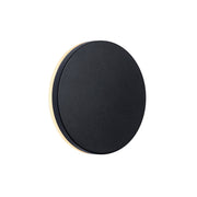 Artego 10w 3000K LED Round IP54 Wall Light Black