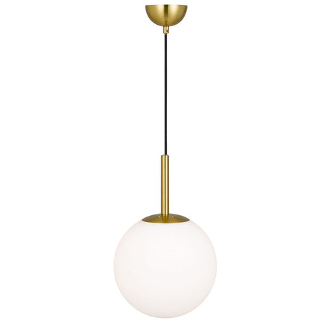 BALLY 10 250mm Antique Gold with Opal Ball E27 Pendant