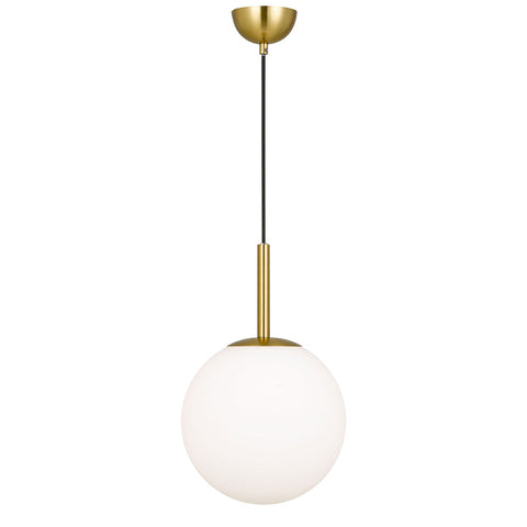 BALLY 10 250mm Antique Gold with Opal Ball E27 Pendant