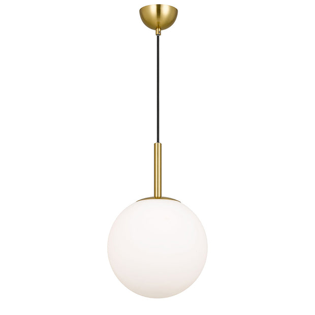 BALLY 10 250mm Antique Gold with Opal Ball E27 Pendant