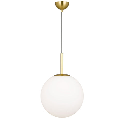 BALLY 12 300mm Antique Gold with Opal Ball E27 Pendant