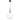 BALLY 12 300mm Black with Opal Ball E27 Pendant