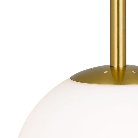 BALLY 10 250mm Antique Gold with Opal Ball E27 Pendant
