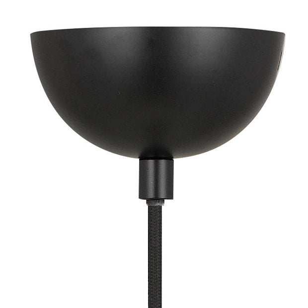 BALLY 12 300mm Black with Opal Ball E27 Pendant