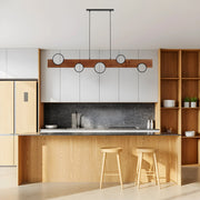 BERGEN Black/Walnut LED 3000k Pendant