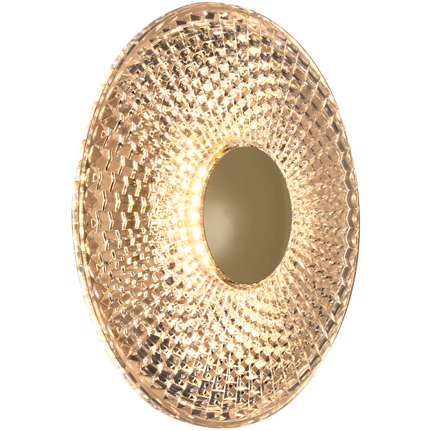 Bilby 5w CCT LED Crystalline 150mm Wall Light Brass