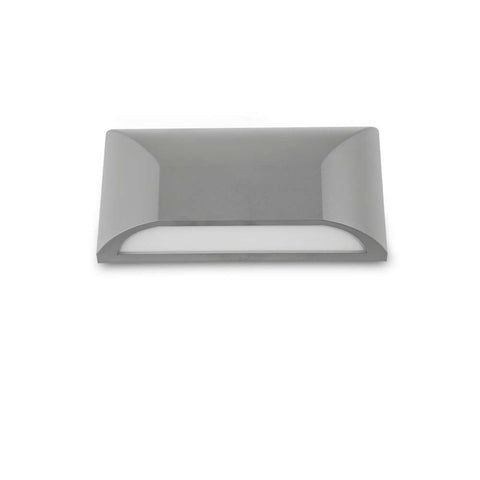 Bloc Exterior 5w LED Wall Light Silver