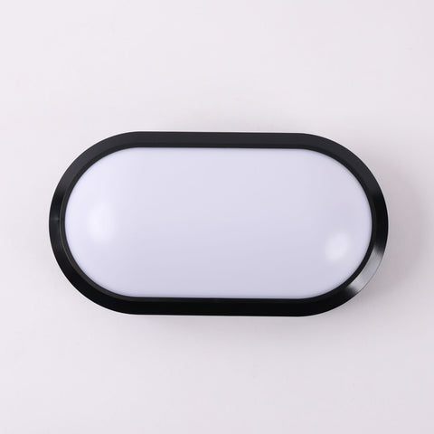 Union 10w TRI Oval Black Bunker Light