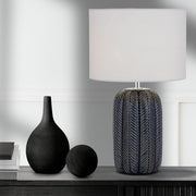 Bokem E27 Table Lamp Blue and White