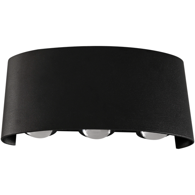 Bold 6w CCT LED Multi-beam Exterior IP65 Wall Light Black