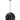 Botanica Embossed Dome Pendant Black