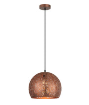 Botanica Embossed Dome Pendant Coffee