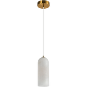 Bower Alabaster E27 Pendant Brass