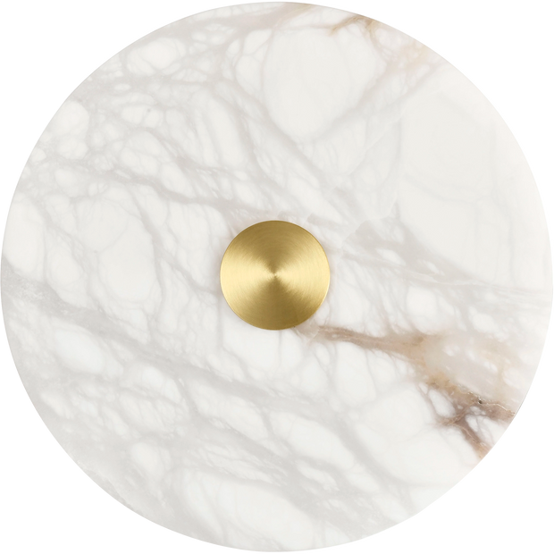 Bower Alabaster 15w CCT LED 200mm Wall Light Brass