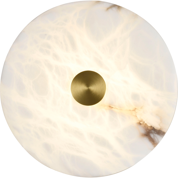 Bower Alabaster 15w CCT LED 200mm Wall Light Brass