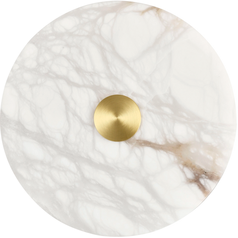 Bower Alabaster 15w CCT LED 250mm Wall Light Brass