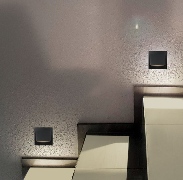 Brea 3w 3000K LED Stair Light Black