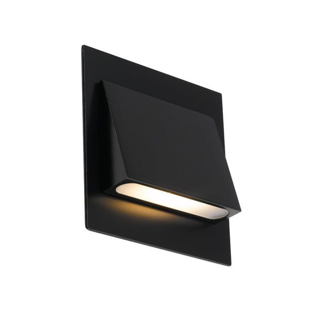 Brea 3w 3000K LED Stair Light Black