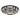 BRERA 40W LED CCT 3 Tier Black Chrome with Crystal Details Round CTC