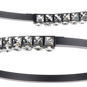BRERA 40W LED CCT 2 Tier Black Chrome with Crystal Details Round Pendant