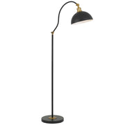Brevik Floor Lamp Black and Brass