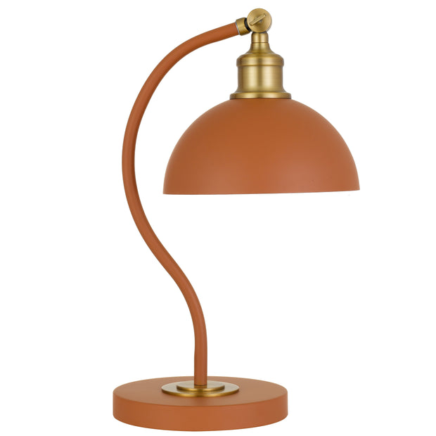 Brevik Table Lamp Orange and Brass