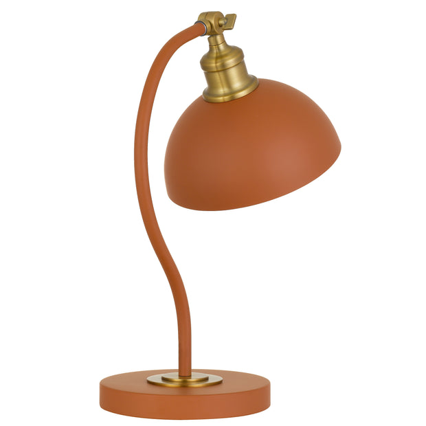 Brevik Table Lamp Orange and Brass