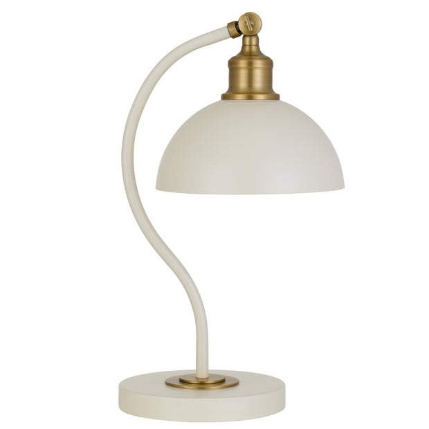 Brevik Table Lamp Beige and Brass