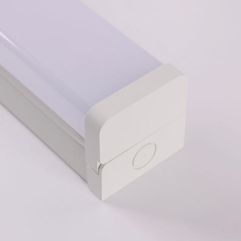 Massey 1200mm 30/18w Quad Wattage CCT Diffused Narrow Body Batten