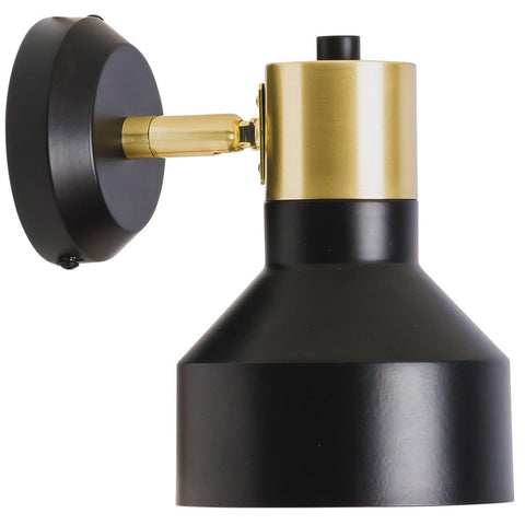 Brodie Black and Brass Wall Light