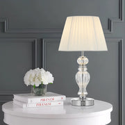Cadiz Table Lamp Chrome and White