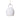 White Ceramic Pendant 180mm with Jute Rope