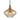 Campana Pendant Swirled Amber Glass with Brass