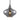 Campana Pendant Swirled Smoke Glass with Brass