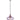 Campana Pendant Swirled Purple Glass with Brass