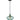 Campana Pendant Swirled Green Glass with Brass