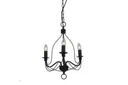 Candice 3lt Traditional French Candelabra Black
